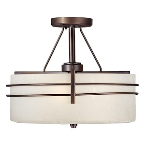 Jolie - 3 Light Semi-Flush Mount-13 Inches Tall and 16 Inches Wide - 921903