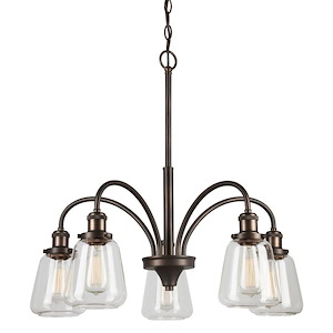 Onnie - 5 Light Chandelier-26.5 Inches Tall and 25.5 Inches Wide