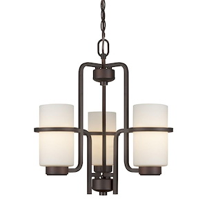 Hayden - 3 Light Chandelier-19 Inches Tall and 18 Inches Wide