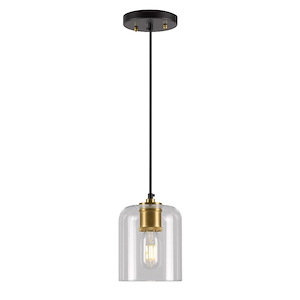 Tyrone - 1 Light Pendant In Transitional Style-7.5 Inches Tall and 5.5 Inches Wide - 1032143