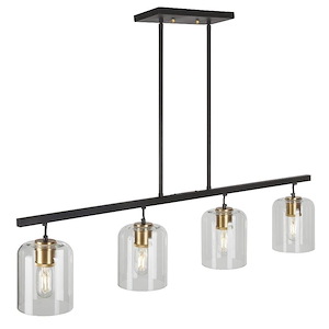 Tyrone - 4 Light Chandelier In Transitional Style-10 Inches Tall and 41.5 Inches Wide