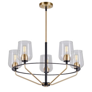 Palmer - 5 Light Chandelier In Transitional Style-15.75 Inches Tall and 28.75 Inches Wide - 1032125