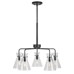 Beaker - 5 Light Chandelier In Transitional Style-21.75 Inches Tall and 24 Inches Wide - 1032022