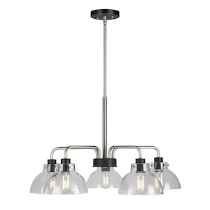 Della - 5 Light Chandelier In Transitional Style-15.5 Inches Tall and 26 Inches Wide - 1032083