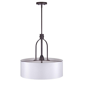 Tama - 3 Light Pendant In Transitional Style-21 Inches Tall and 21 Inches Wide