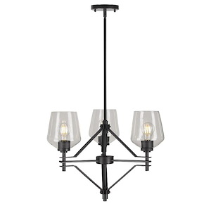 Chalice - 3 Light Chandelier In Transitional Style-15 Inches Tall and 22 Inches Wide - 1032074