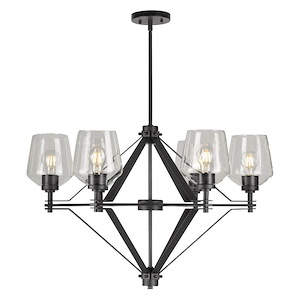 Chalice - 6 Light Chandelier In Transitional Style-19.5 Inches Tall and 30.5 Inches Wide