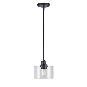 Zane - 1 Light Pendant In Transitional Style-6.25 Inches Tall and 7 Inches Wide - 1032047