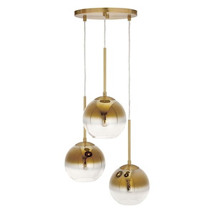 Callisto - 3 Light Pendant In Transitional Style-16.25 Inches Tall and 15.25 Inches Wide