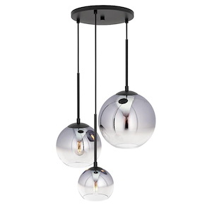Callisto - 3 Light Pendant In Transitional Style-18 Inches Tall and 15.75 Inches Wide