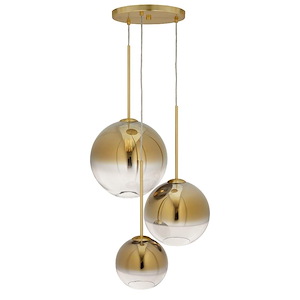 Callisto - 3 Light Pendant In Transitional Style-20 Inches Tall and 17.25 Inches Wide