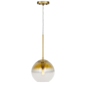 Callisto - 1 Light Pendant In Transitional Style-20 Inches Tall and 12 Inches Wide