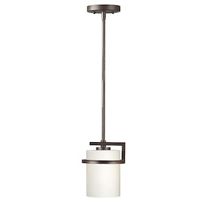Halo - 1 Light Mini Pendant In Transitional Style-8 Inches Tall and 6.5 Inches Wide - 1096883