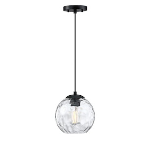 Milo - 1 Light Pendant In Transitional Style-8.25 Inches Tall and 8 Inches Wide