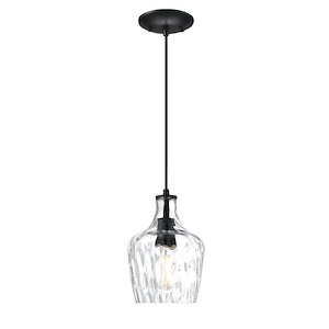 Milo - 1 Light Pendant In Classic Style-9.75 Inches Tall and 6.5 Inches Wide