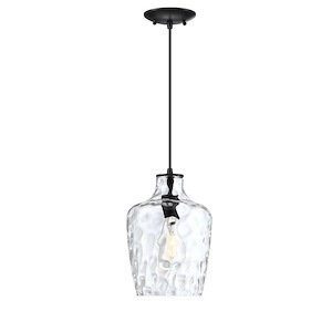 Milo - 1 Light Pendant In Classic Style-11.75 Inches Tall and 8 Inches Wide