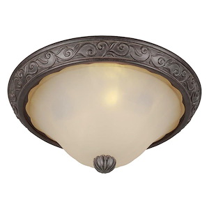 Colton - 3 Light Flush Mount-7.75 Inches Tall and 16.75 Inches Wide