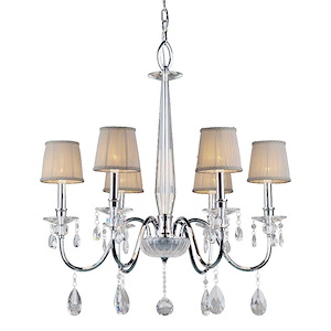 Cirrus - 6 Light Chandelier-29.5 Inches Tall and 28.5 Inches Wide