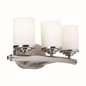 Ames - 3 Light Bath Bar-7 Inches Tall and 18 Inches Wide