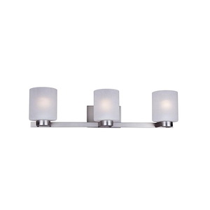 Mona - 3 Light Bath Bar-7 Inches Tall and 29 Inches Wide