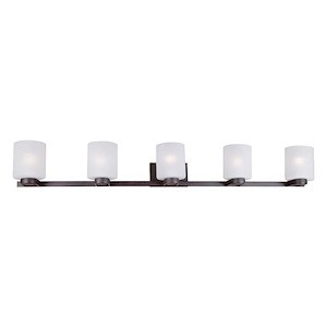Mona - 5 Light Bath Bar-7 Inches Tall and 53 Inches Wide