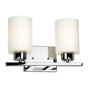 Ava - 2 Light Bath Bar-8 Inches Tall and 12.5 Inches Wide
