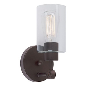 Jayden - 1 Light Wall Sconce-10.5 Inches Tall and 5 Inches Wide - 665517