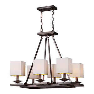 Lilly - 6 Light Chandelier-22.25 Inches Tall and 19 Inches Wide