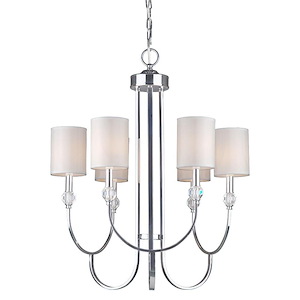 Jewel - 6 Light Chandelier-29.5 Inches Tall and 24 Inches Wide - 431701