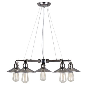 Ori - 5 Light Chandelier-5.25 Inches Tall and 27 Inches Wide