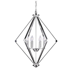 Eddy - 6 Light Foyer Pendant-31.75 Inches Tall and 23.75 Inches Wide