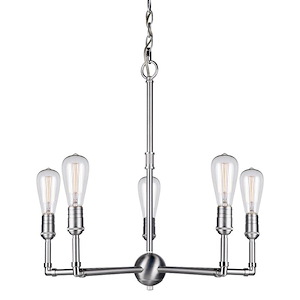 Uccelo - 5 Light Chandelier-22 Inches Tall and 23 Inches Wide - 1097181