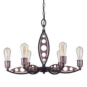Essy - 6 Light Chandelier-17 Inches Tall and 24 Inches Wide - 665506
