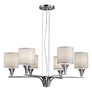 Gavin - 6 Light Chandelier-11 Inches Tall and 26 Inches Wide