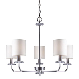 Drake - 5 Light Chandelier-21 Inches Tall and 27 Inches Wide