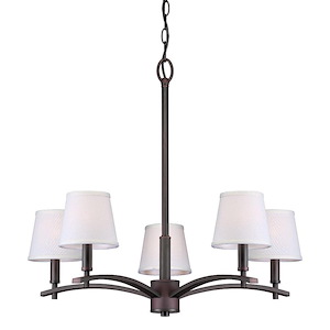 Eathan - 5 Light Chandelier-22.5 Inches Tall and 24.75 Inches Wide