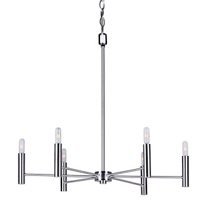 Gabe - 6 Light Chandelier-22.25 Inches Tall and 24 Inches Wide