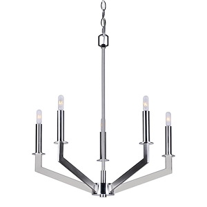 Taj - 5 Light Chandelier-24.25 Inches Tall and 21.25 Inches Wide