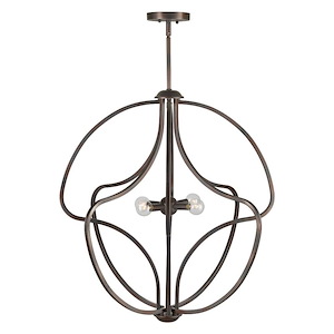 Gregg - 4 Light Foyer Pendant-28 Inches Tall and 26 Inches Wide