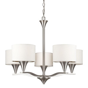 Ute - 5 Light Chandelier-23 Inches Tall and 28 Inches Wide