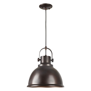 Harmon - 1 Light Cord-Hung Pendant-13.5 Inches Tall and 12 Inches Wide