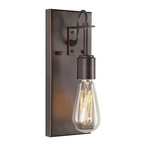 Fergie - 1 Light ADA Wall Sconce In Transitional Style-11 Inches Tall and 4.5 Inches Wide