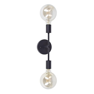 Baton - 2 Light Wall Sconce In Transitional Style-12.75 Inches Tall and 4.75 Inches Wide