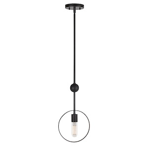 Monocle - 1 Light Mini Pendant In Transitional Style-15 Inches Tall and 8 Inches Wide - 1032113