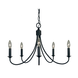 Maisonette - 5 Light Dining Chandelier-17 Inches Tall and 24 Inches Wide - 1100314