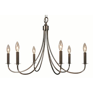 Maisonette - 6 Light Dining Chandelier-19.5 Inches Tall and 28 Inches Wide - 1100316