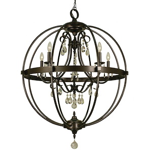 Compass - 5 Light Foyer Chandelier-39 Inches Tall and 29 Inches Wide