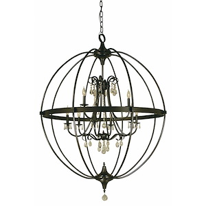 Compass - 9 Light Chandelier-54 Inches Tall and 40 Inches Wide