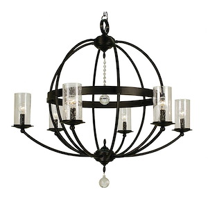Compass - 6 Light Foyer Chandelier-31 Inches Tall and 33 Inches Wide