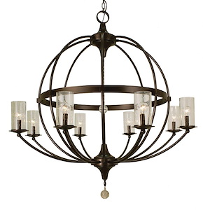 Compass - 8 Light Foyer Chandelier-42 Inches Tall and 40 Inches Wide - 1214682